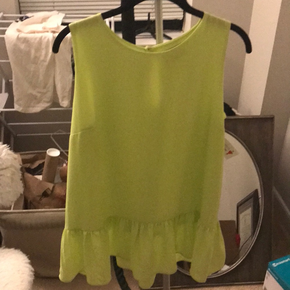 Neon green tunic